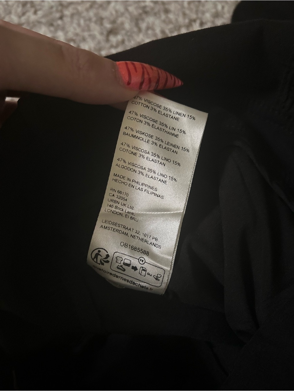 Maeve Anthropologie Black Colette Portside Button-Front Jumpsuit US 6 - Picture 8 of 8